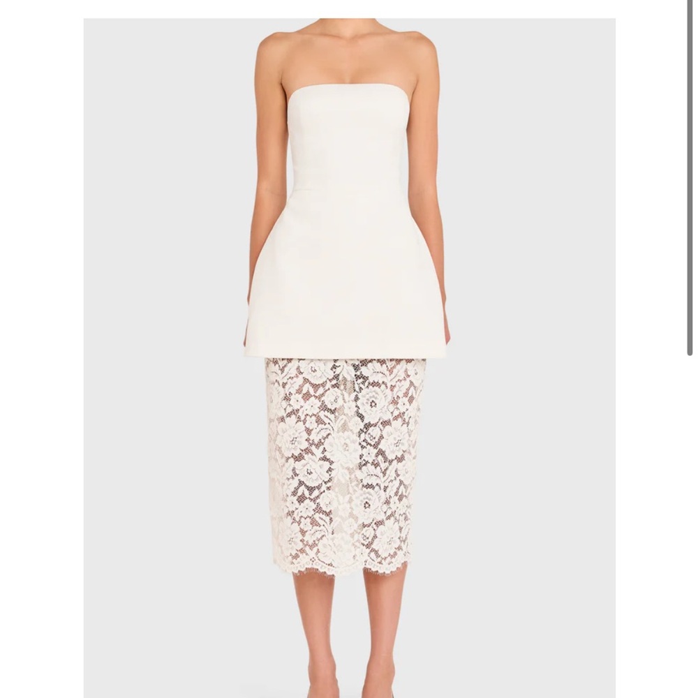 Amanda Uprichard Jada Dress Ivory